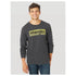 MQ6200X Wrangler Men's Long Sleeve Logo T-Shirt - Black Heather