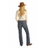 W2-1711 Rock & Roll Cowgirl Juniors Boyfriend Jeans Relaxed Straight Leg